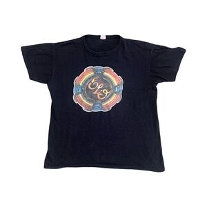 VINTAGE 1970’s Electric Light Orchestra (ELO) Black Tee Size Large